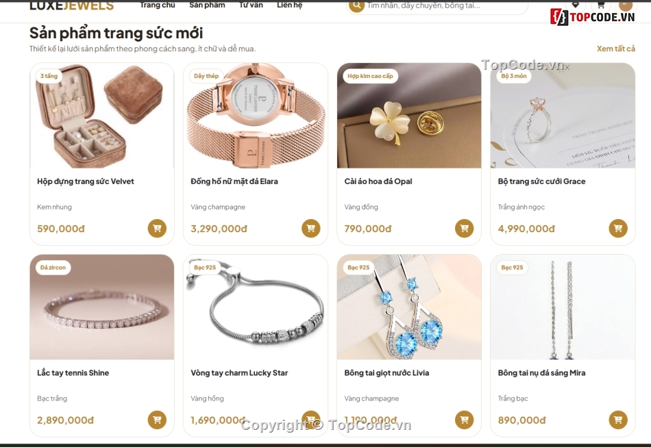 web bán trang sức,web trang sức,Jewel